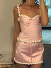 Load image into Gallery viewer, Cute Sheath Spaghetti Straps Pink Short Homecoming Dress with Appliques