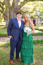 Load image into Gallery viewer, Chic A Line Sweetheart Pink Long Prom Dress with Ruffles