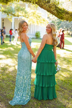 Load image into Gallery viewer, Chic A Line Sweetheart Pink Long Prom Dress with Ruffles