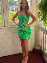 Load image into Gallery viewer, Hot Sheath Sweetheart Hot Pot Sequins Short Homecoming Dress