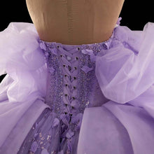 Load image into Gallery viewer, Gorgeous A Line Off the Shoulder Purple Quinceanera Dress with Appliques