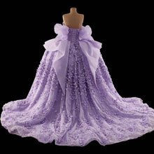 Load image into Gallery viewer, Gorgeous A Line Off the Shoulder Purple Quinceanera Dress with Appliques