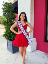 Load image into Gallery viewer, Cute A Line Sweetheart Red Tulle Short Homecoming Dress with Bowknot