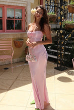 Load image into Gallery viewer, Chic Sheath Spaghetti Straps Purple Long Prom Dress with Sequins