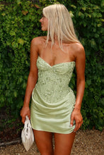 Load image into Gallery viewer, Trendy Sheath Sweetheart Royal Blue Corset Homecoming Dress with Criss Cross Back