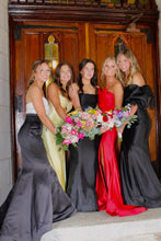 Load image into Gallery viewer, Cute Mermaid Sweetheart Pink Long Prom Dress with Bowknot Beading