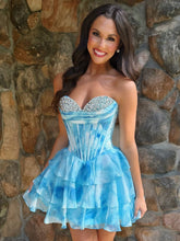 Load image into Gallery viewer, Cute A Line Sweetheart Pink Short Homecoming Dress with Beading