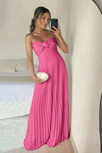 Load image into Gallery viewer, Elegant A Line Sweetheart Pink Long Prom Dress with Ruffles
