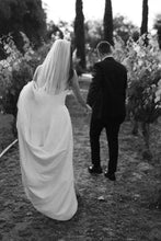 Load image into Gallery viewer, Charming A Line Strapless White Long Wedding Dress with Split Front