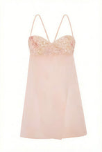 Load image into Gallery viewer, Cute A Line Spaghetti Straps Light Yellow Short Homecoming Dress with Embroidery