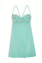 Load image into Gallery viewer, Cute A Line Spaghetti Straps Light Yellow Short Homecoming Dress with Embroidery