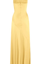 Load image into Gallery viewer, Simple Sheath Spaghetti Straps Pink Long Party Dress with Split Front