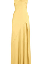 Load image into Gallery viewer, Simple Sheath Spaghetti Straps Pink Long Party Dress with Split Front