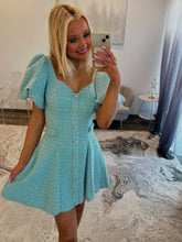 Load image into Gallery viewer, Modern A Line Sweetheart Fuchsia Short Homecoming Dress with Short Sleeves