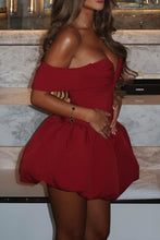 Load image into Gallery viewer, Stylish A Line Off the Shoulder Red Cocktail Party Dress
