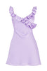Pretty Sheath V Neck Yellow Short Homecoming Dress with Ruffles
