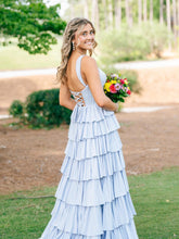 Load image into Gallery viewer, Gorgeous Royal Blue A-Line Off The Shoulder Long Beaded Prom Dress