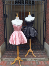 Load image into Gallery viewer, Cute A Line Strapless Yellow Corset Homecoming Dress with Beading