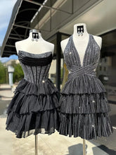 Load image into Gallery viewer, Cute A Line Strapless Yellow Corset Homecoming Dress with Ruffles Beading