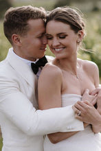 Load image into Gallery viewer, Charming A Line Sweetheart White Tulle Wedding Dress with Ruffles