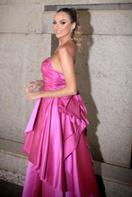 Load image into Gallery viewer, Stylish A Line Sweetheart Pink Long Party Dress with Ruched