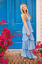 Load image into Gallery viewer, Chic A Line Sweetheart Pink Long Prom Dress with Ruffles