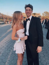 Load image into Gallery viewer, Attractive Sheath Sweetheart Light Pink Short Homecoming Dress with Keyhole