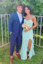 Load image into Gallery viewer, Pretty A Line Spaghetti Straps Yellow Long Prom Dress with Ruffles