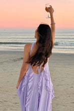 Load image into Gallery viewer, Beautiful A Line Strapless Lilac Long Prom Dress with Ruffles