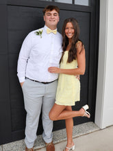 Load image into Gallery viewer, Bling A Line Spaghetti Straps Yellow Sequins Short Homecoming Dress