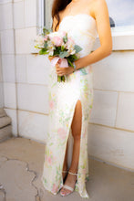 Load image into Gallery viewer, Bling Sheath Sweetheart Floral Printed Sequins Long Prom Dress