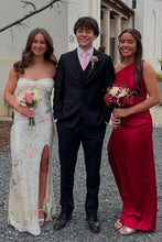 Load image into Gallery viewer, Bling Sheath Sweetheart Floral Printed Sequins Long Prom Dress