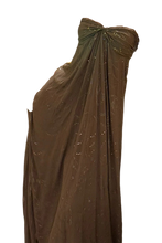 Load image into Gallery viewer, Charming A Line Sweetheart Brown Long Prom Dress with Beading