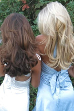 Load image into Gallery viewer, Cute A Line Halter Neck Light Blue Short Homecoming Dress with Open Back