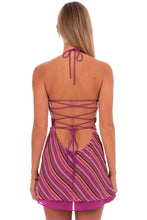 Load image into Gallery viewer, Chic A Line Halter Neck Light Green Short Homecoming Dress with Criss Cross Back