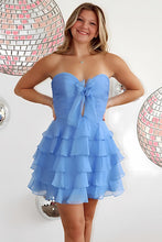 Load image into Gallery viewer, Cute A Line Sweetheart Green Short Homecoming Dress with Ruffles