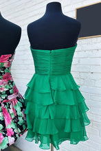 Load image into Gallery viewer, Cute A Line Sweetheart Green Short Homecoming Dress with Ruffles