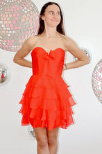 Load image into Gallery viewer, Cute A Line Sweetheart Green Short Homecoming Dress with Ruffles