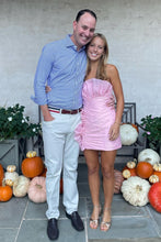 Load image into Gallery viewer, Cute Sheath Strapless Pink Short Homecoming Dress with Ruffles