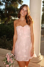 Load image into Gallery viewer, Cute Sheath Sweetheart Light Yellow Short Homecoming Dress with Bowknot