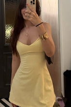 Load image into Gallery viewer, Cute Yellow Ruched Bodice A-Line Mini Homecoming Dress