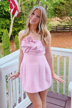 Load image into Gallery viewer, Cute A Line Strapless White Short Homecoming Dress with Ruched