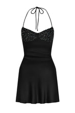 Load image into Gallery viewer, Cute Sheath Spaghetti Straps Purple Short Homecoming Dress with Beading