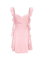 Load image into Gallery viewer, Cute Sheath Square Neck Pink Short Homecoming Dress with Backless