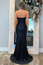 Load image into Gallery viewer, Stunning Mermaid Spaghetti Straps Royal Blue Mermaid Prom Dress with Beading