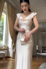 Load image into Gallery viewer, Elegant Sheath Sweetheart Ivory Long Party Dress with Ruffles