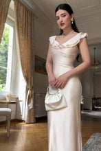 Load image into Gallery viewer, Elegant Sheath Sweetheart Ivory Long Party Dress with Ruffles
