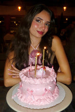 Load image into Gallery viewer, Fashionable Sheath Halter Neck Pink Sequins Short Homecoming Dress with 3D Flowers