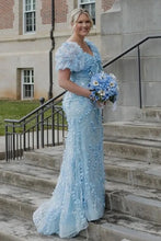 Load image into Gallery viewer, Glamorous Mermaid Sweetheart Pink Long Prom Dress with Appliques