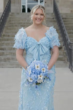 Load image into Gallery viewer, Glamorous Mermaid Sweetheart Pink Long Prom Dress with Appliques